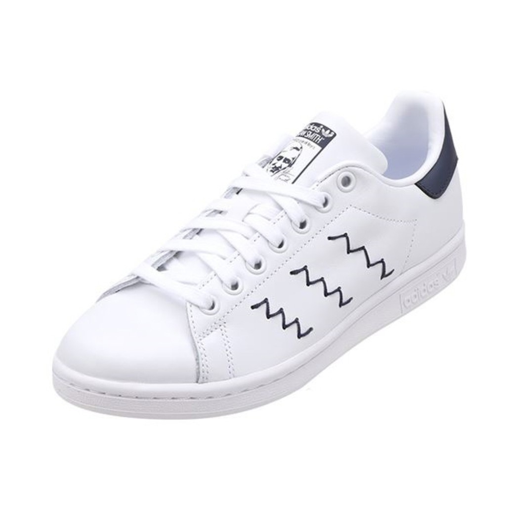 Adidas MENS ORIGINALS STAN SMITH SHOES Unisex Orginals WHITE BLUE BZ0402 |  Shopee Singapore