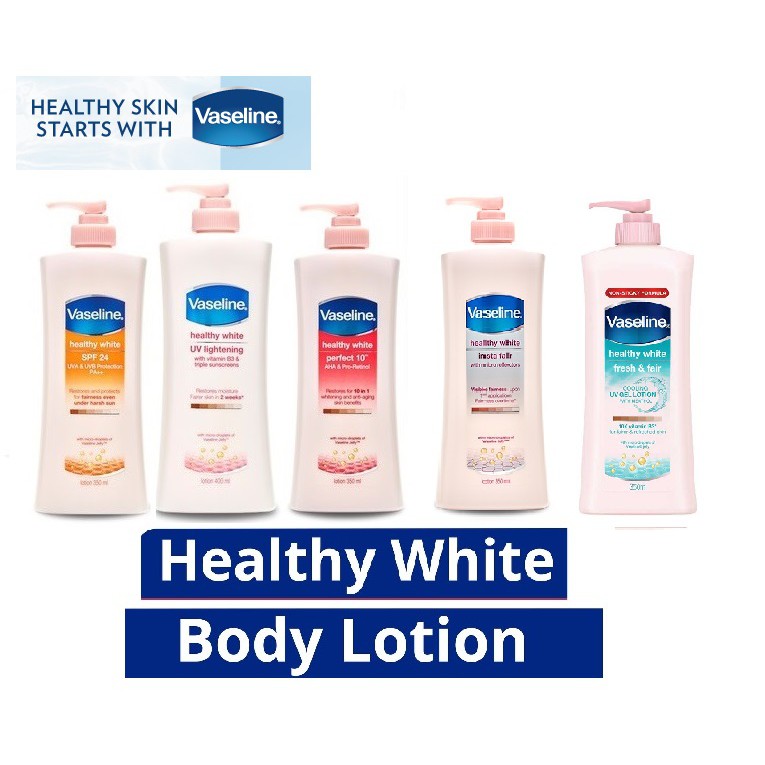 VASELINE Healthy White Body Lotion (350ml/400ml) Shopee Singapore