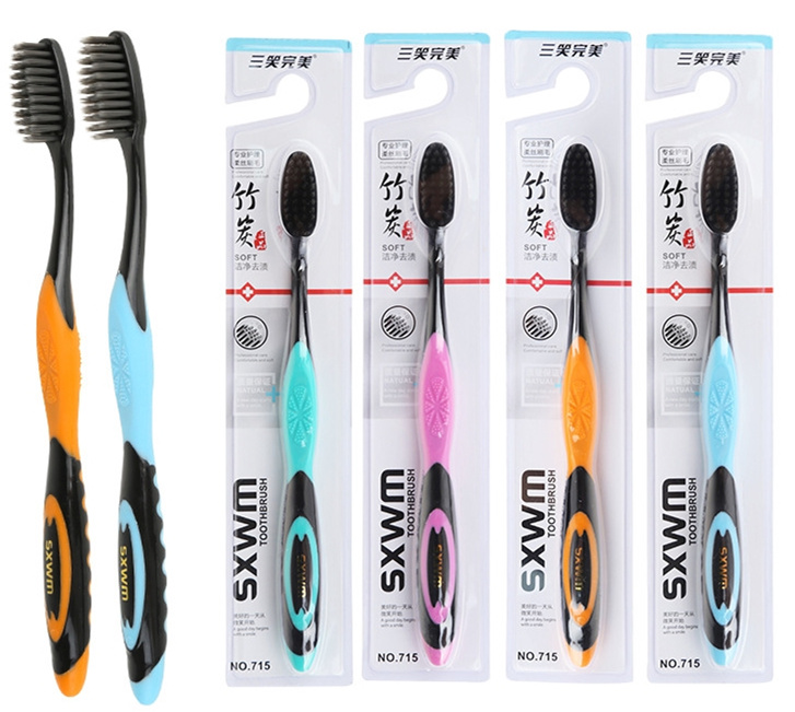 charcoal soft toothbrush