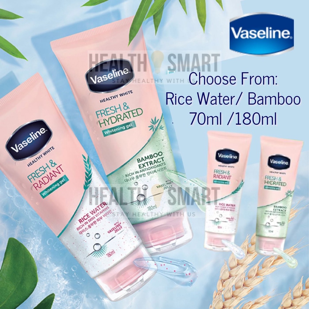 Vaseline Healthy White Bright Fresh & Radiant Rice Water/ Bamboo