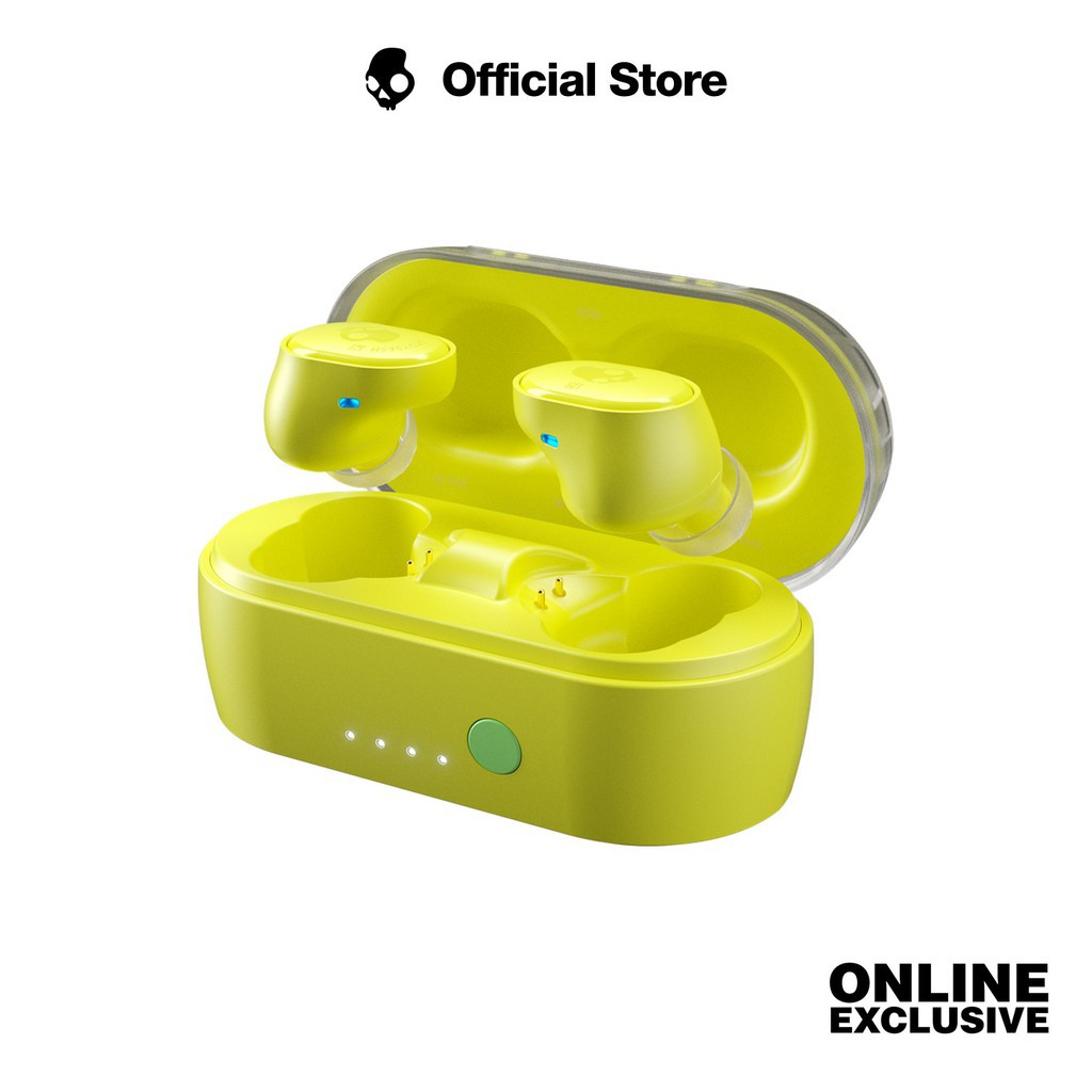 skullcandy yellow earbuds
