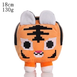 2022 New Anime Big Games Cat Plush Toys Tiger Sharks Puppy Animal Square Cartoon Stuffed Animals For Kids #4