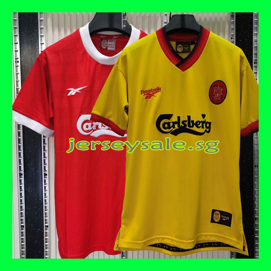 red and yellow soccer jersey