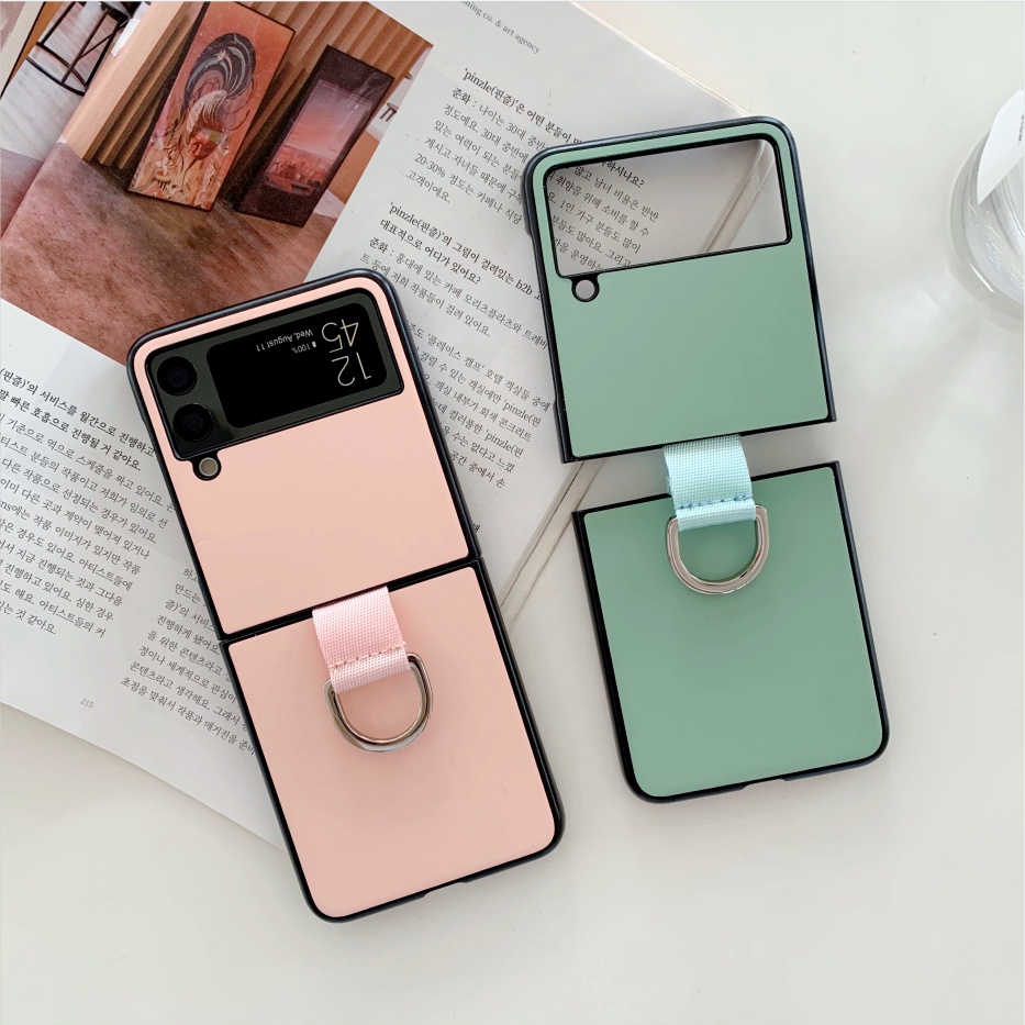 Samsung Galaxy Z Flip 3 5G Fashion Ribbon Ring Folding Phone Case ...