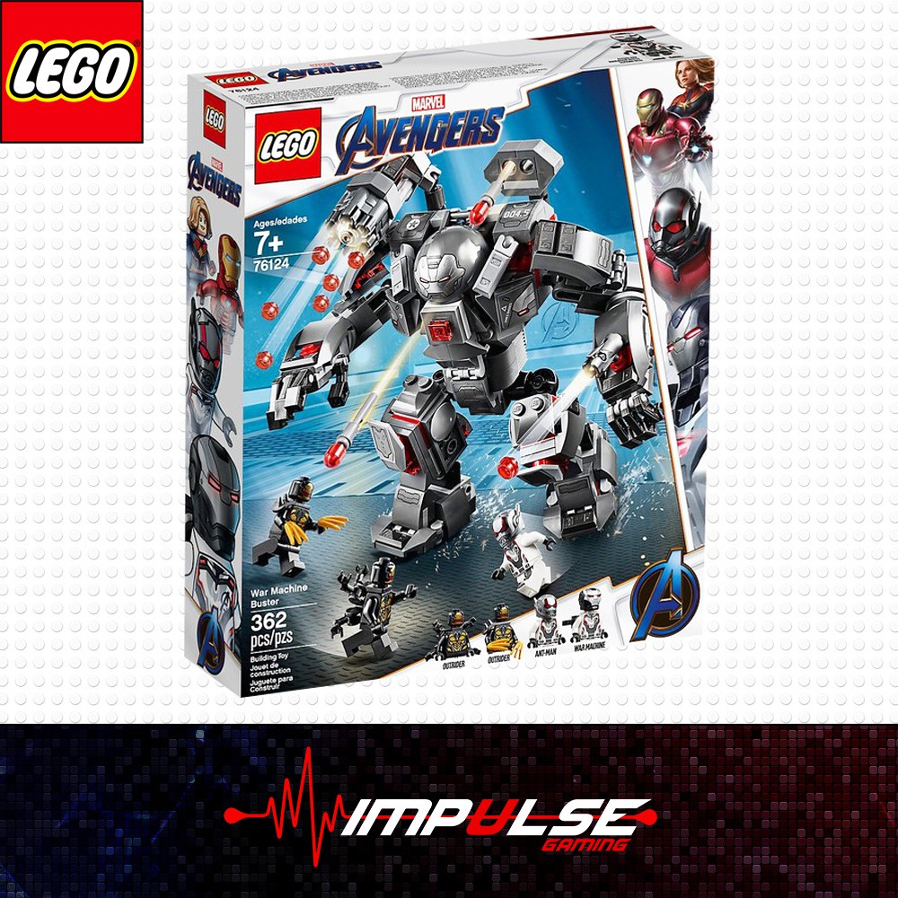 lego 76124 marvel super heroes avengers war machine buster