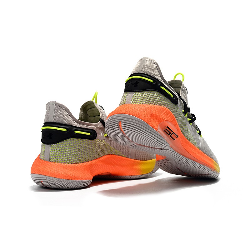 curry 6 orange and green