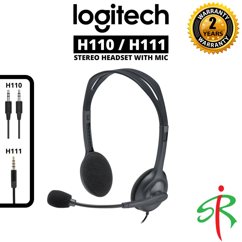 logitech h110 stereo headset with mic