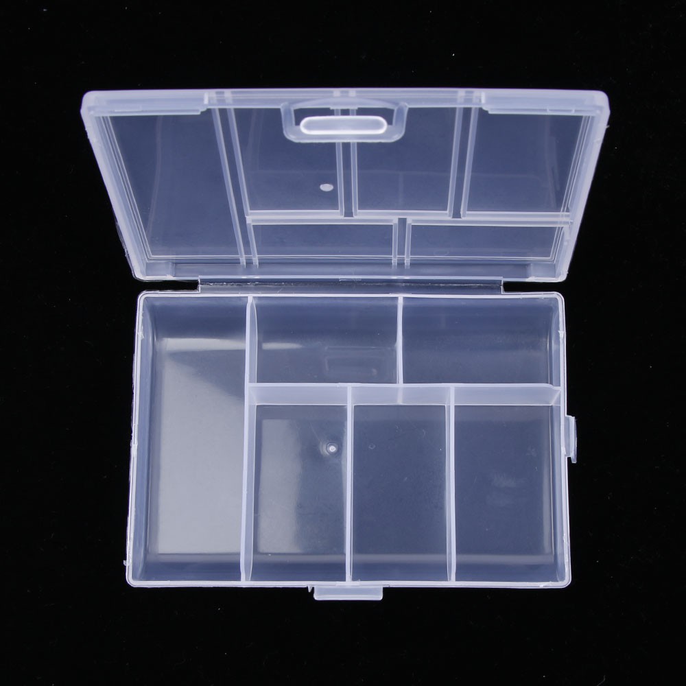 little plastic storage boxes