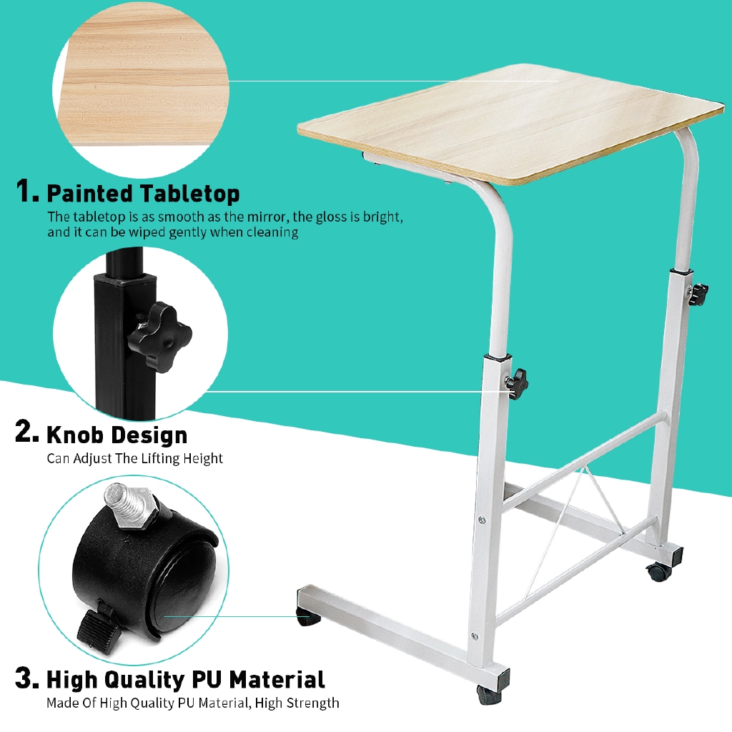 Dongxi Laptop Desk Cart Bed Tray Table Stand Mobile Computer