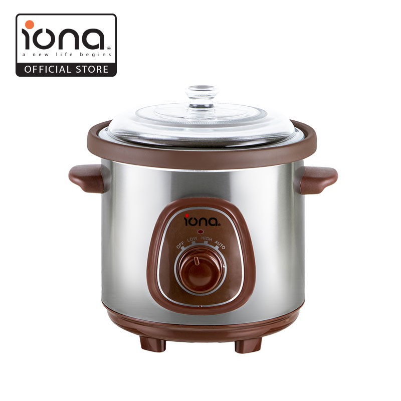 Iona GLSC350 3.5L Purple Clay Auto Slow Cooker Shopee Singapore