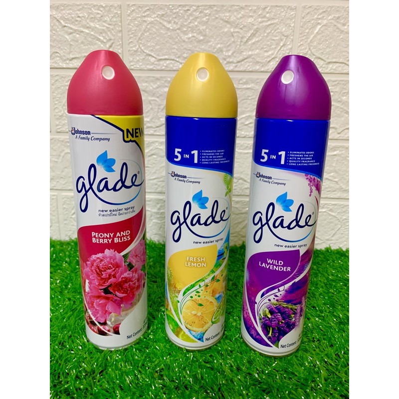 Shop Malaysia Glade Air Freshener Spray 320ml Lemon Lavender Flavor House Room Car Cupboard Shopee Singapore