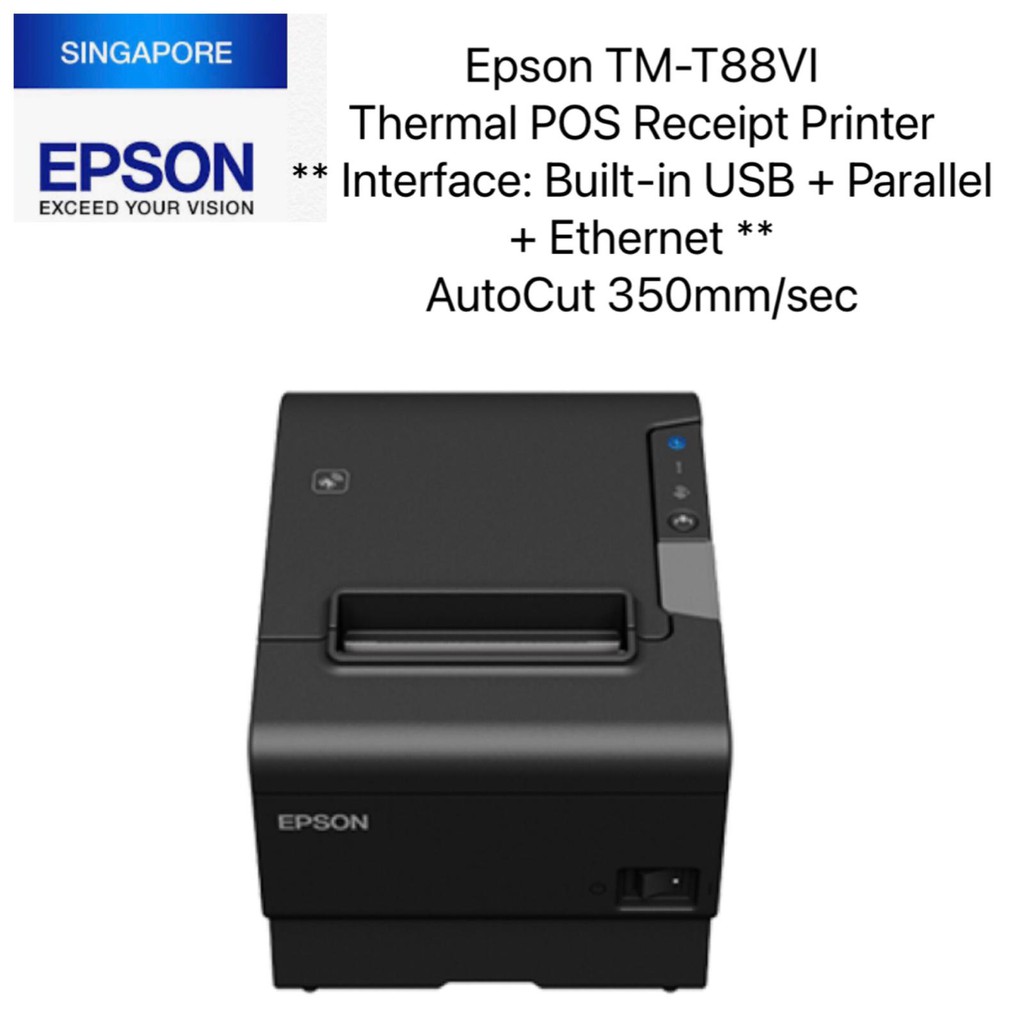 Epson TMT88VI Thermal POS Receipt Printer ** Interface Builtin USB