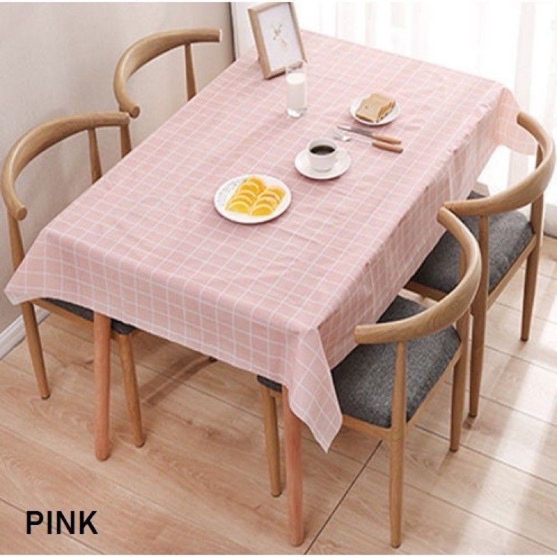 Shop Malaysia Ready Stock 1piece Table Cloth Alas Meja Dining Curtain Langsir Waterproof Ikea Daiso Kaison Shopee Singapore