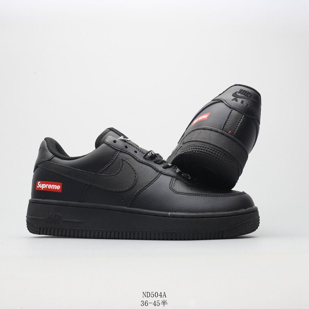 nike air force 1 black low top