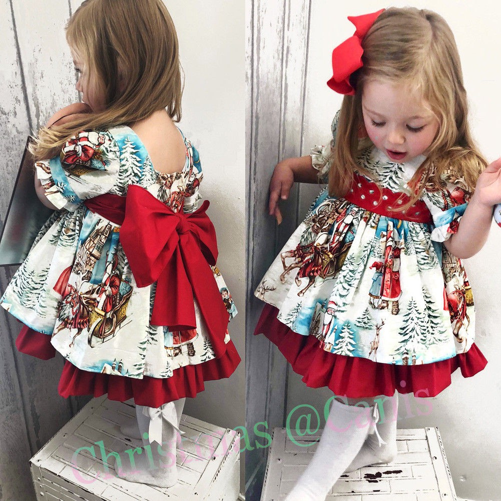girls christmas swing dress