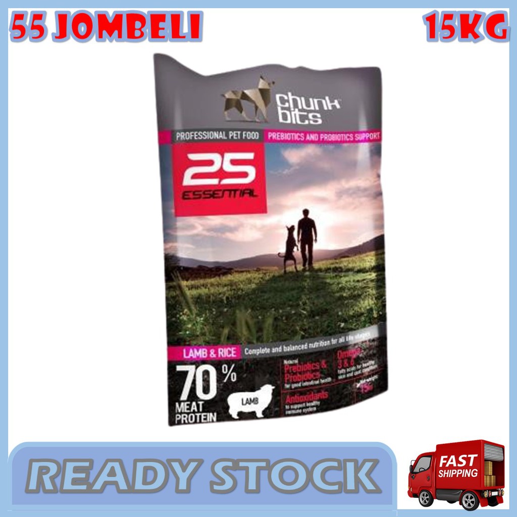 Free Gift Chunk Bits Growth 30 Lamb 25 Salmon 27 Marine 22 Dog Food 15kg Shopee Singapore