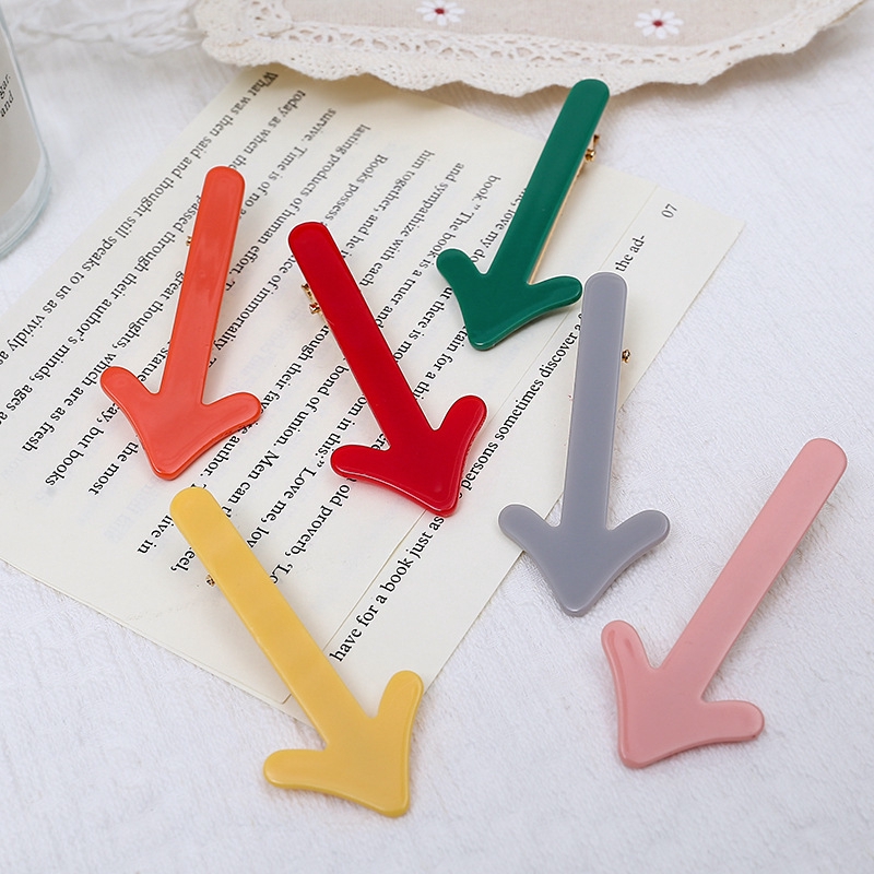 Korean Cute Creative Fun Arrow Hairpin Candy Color Bangs Clip Ins Wind Girl Jewelry Shopee Singapore