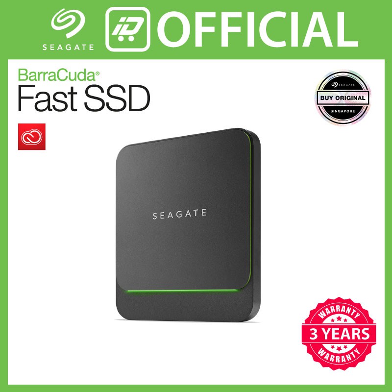 Seagate BarraCuda Fast portable SSD ( 500GB / 1TB / 2TB ) Shopee Singapore