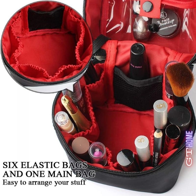 Travel Cosmetic Bag / Makeup Bag / Travel Organizer Bag / Make up Organizer Bag
