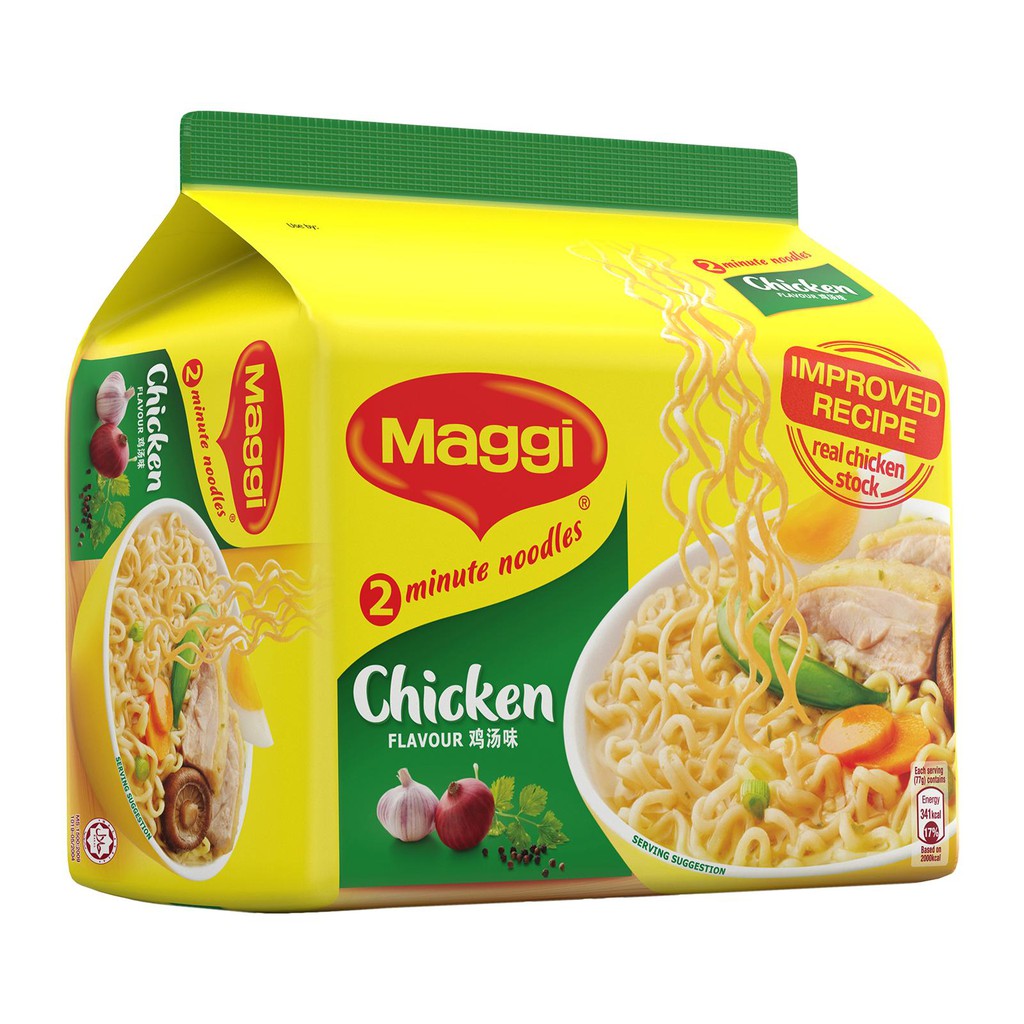 Maggi Chicken Flavour Instant Noodle (Pack of 5) | Shopee Singapore