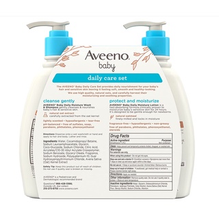 [Bundle] Aveeno Baby Wash & Shampoo/ Daily Moisture Lotion 354ml #1