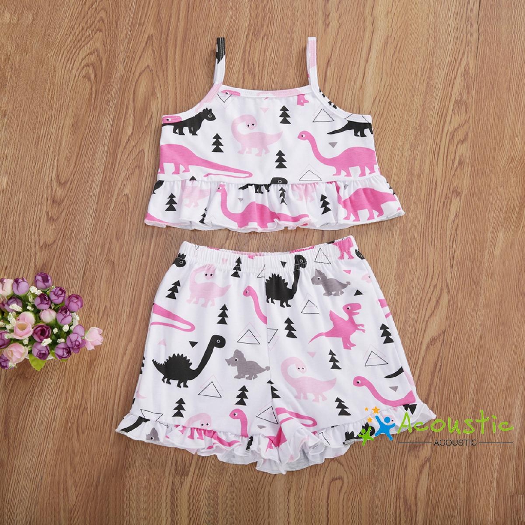 ruffle detail top and pleated trouser set