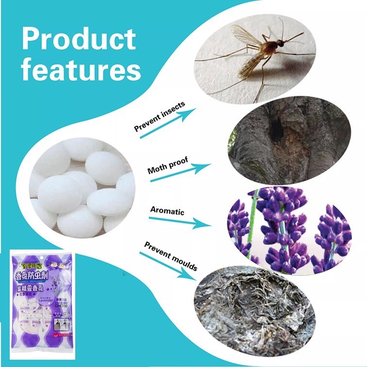 Natural Mothballs Anti Mold Moth Repellent Camphor Ball Deodoriser