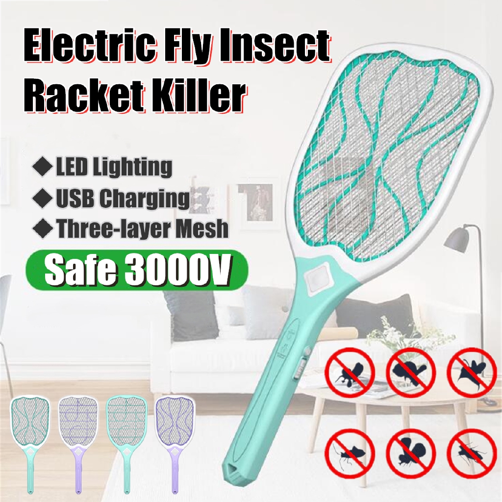 fly swatter electric racket