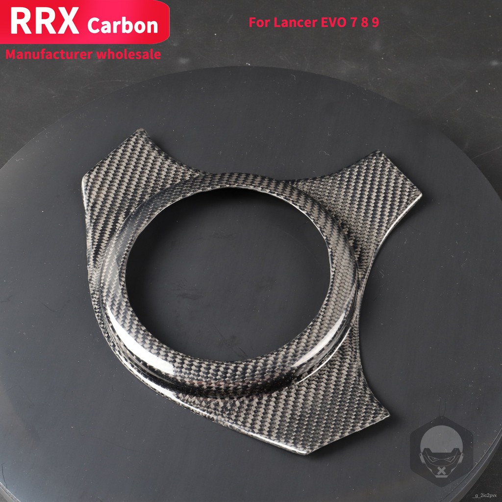 Real Carbon Fiber Steering Wheel Cover For Mitsubishi Lancer Evo 7 8 9 Interior Trim Paste On Decoration Car Accessories Shopee Singapore
