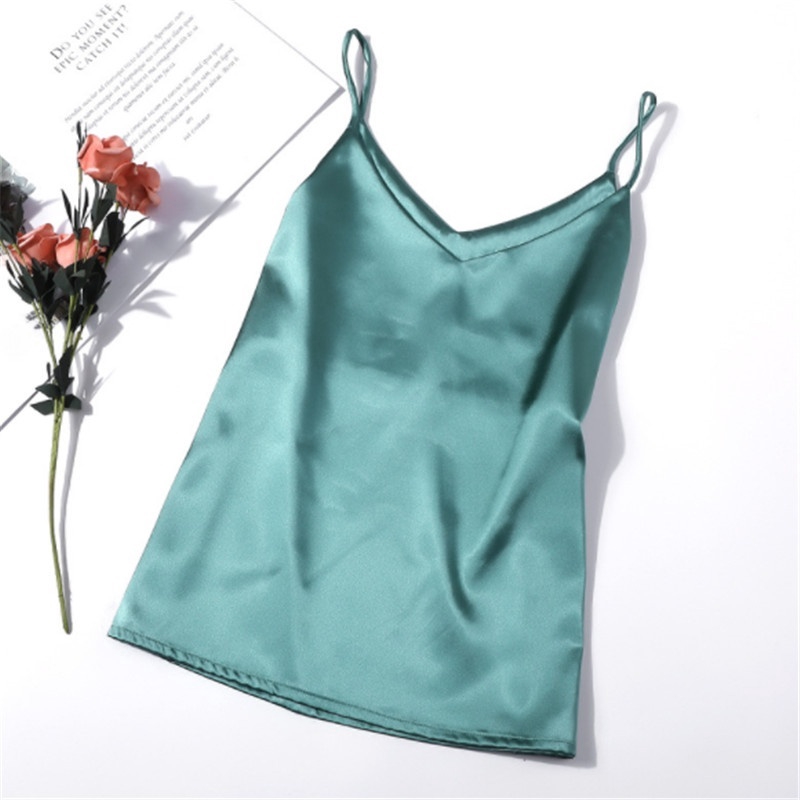 satin silk tank top