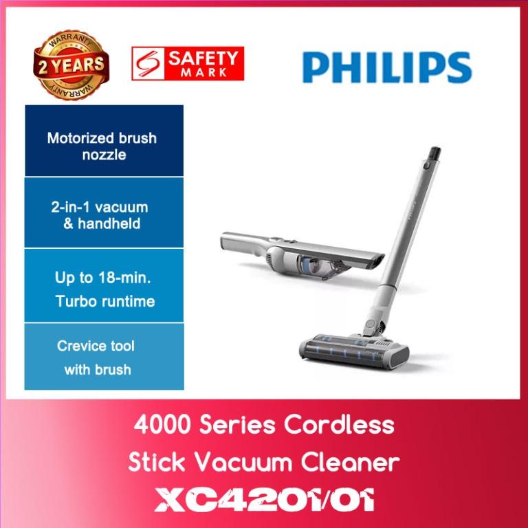 Philips XC4201/01 4000 Series Cordless Stick Vacuum Cleaner WITH 2