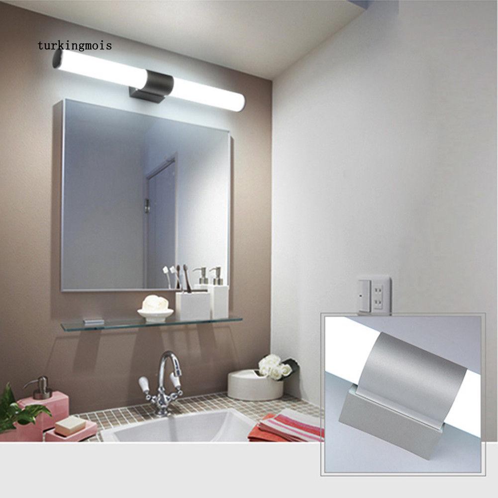 Modern Bathroom LED Vanity Light Crystal Front Mirror Toilet Wall Lamp Fixture