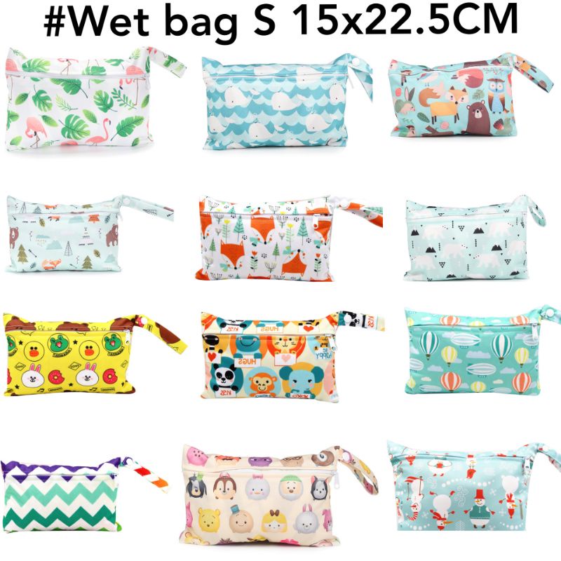 🇸🇬 waterproof wet bag diaper bag mask bag 15x22.5cm Shopee Singapore