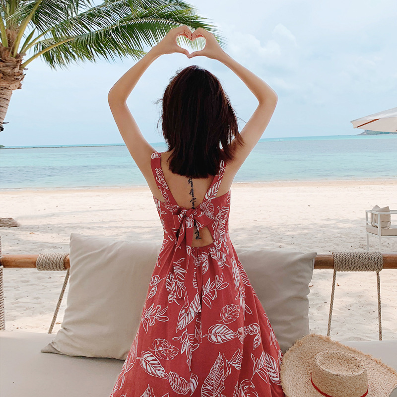 mid length beach dress