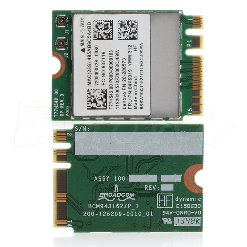 Bluetooth 4 0 Dual Band Wireless Wifi Card For Lenovo G50 30 45 Shopee Singapore