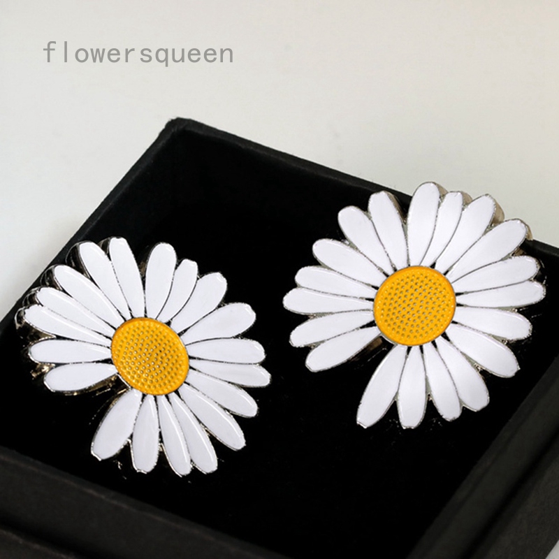 G Dragon Design Cute Metal Badge White Daisy Flower Spring Enamel Lapel Pin Brooches Shopee Singapore