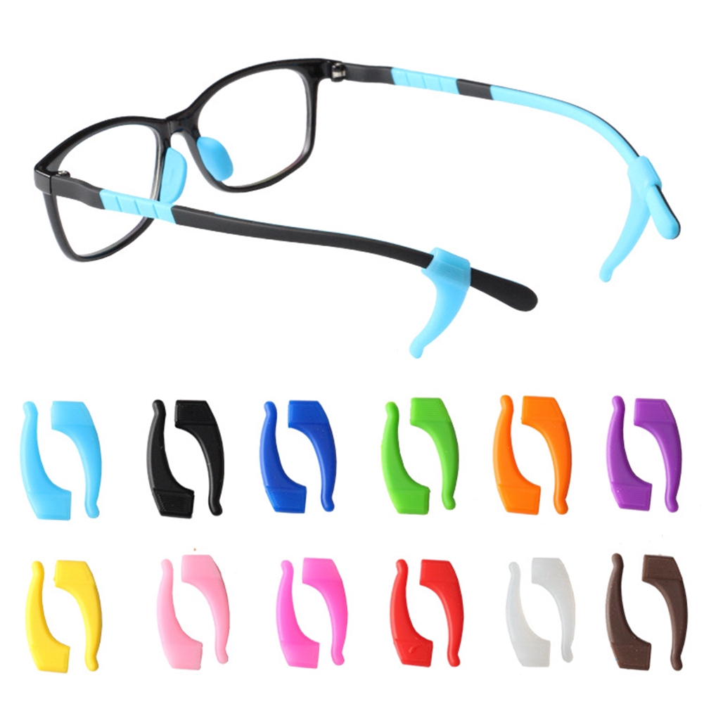 Fashion Anti Slip Ear Hook Eyeglass Eyewear Accessories Myopia Eye Glasses Silicone Sports Fixed Grip Temple Tip Holder Spectacle Eyeglasses Leg Grip