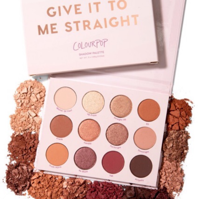 Authentic Defect Colourpop Give It To Me Straight Eye Shadow Palette Last One Shopee Singapore