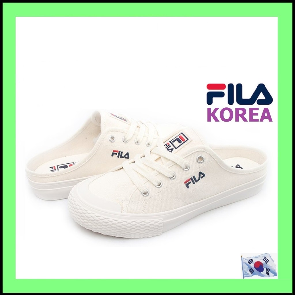 fila canvas slip on shoes