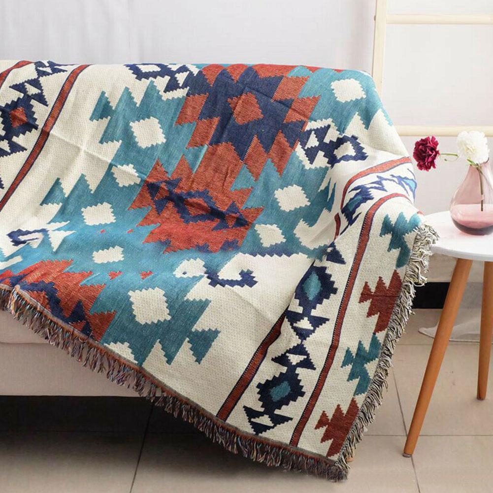 Tribal Bohemia Geometric Ethnic Navajo Aztec Sofa Rug Chair Bed Throw Blanket Shopee Singapore