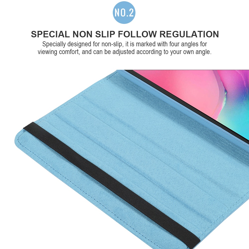 Case for Samsung Galaxy Tab A 10.1 2019 SM-T510 S5E 10.5 T720 T590 T580 A7 10.4 T500 S6 Lite P610 8.0 T290 P200 Rotating Cover