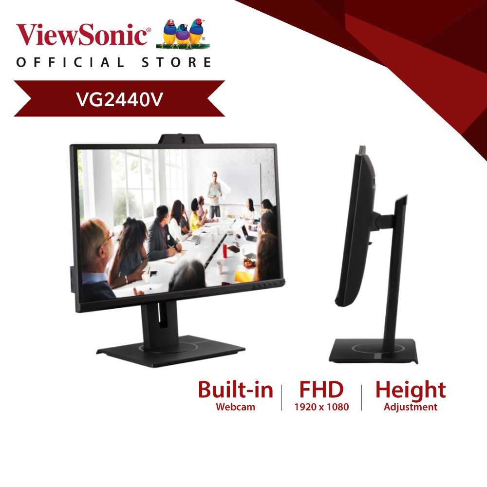 VG2440V - ViewSonic 24” IPS Full HD Video Conferencing Monitor | Shopee  Singapore