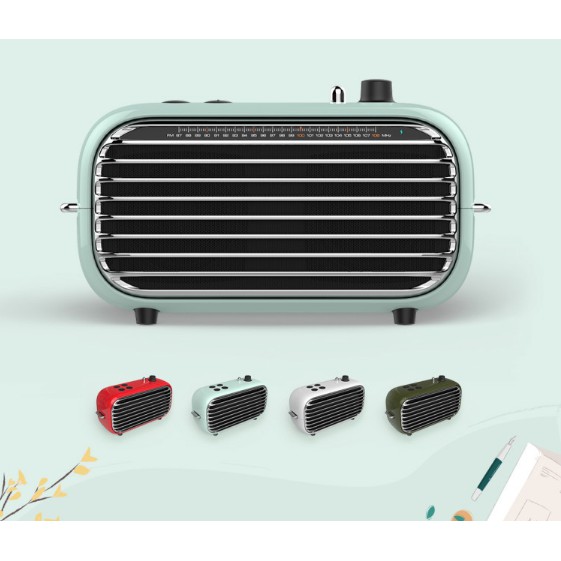 Vintage Retro Bluetooth Speaker Small Wireless Speaker With Fm Radio Shopee Singapore