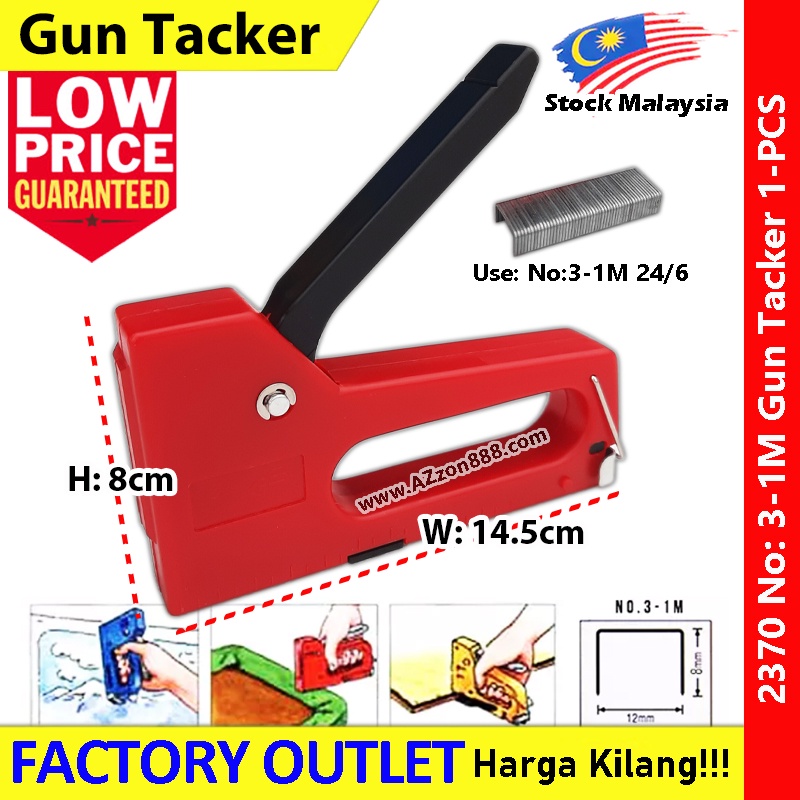 Gun Tacker Stapler Guntacker use No 31M 24/6 Staples Guntacker