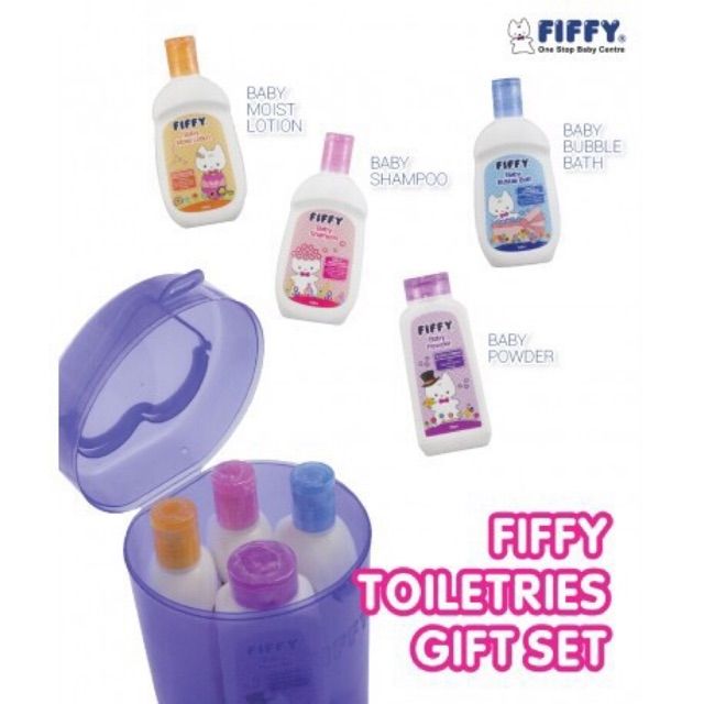Fiffy Baby Toiletries Gift Set Set Mandian Bayi Travel Set 4 In 1 Shopee Singapore