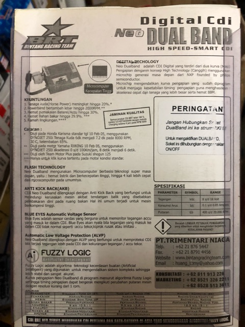 Lc135 Brt Blue Eyes Racing Cdi 100 Original Shopee Singapore