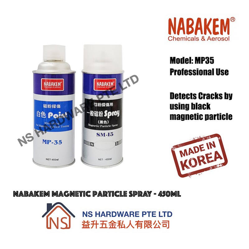 NABAKEM MP-35 SM-15 MAGNETIC PARTICLE SPRAY / WHITE DETECTOR FOR ...