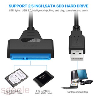 【IN STOCK】SATA 3 Cable Sata to USB Adapter 6Gbps for 2.5 Inches External SSD HDD Hard Drive 22 Pin Sata III Cable