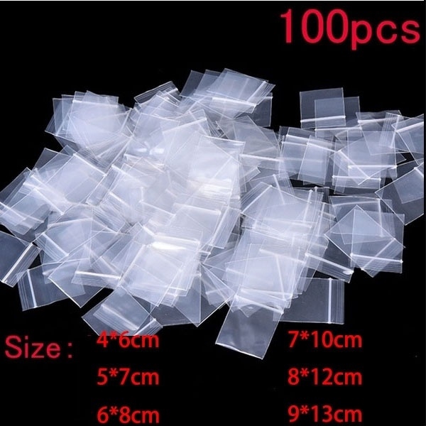 Cheaper Small Plastic Zipper Bag Ziplock Bag Ziplock Pill Packaging Pouches  More Size Mini Zip lock