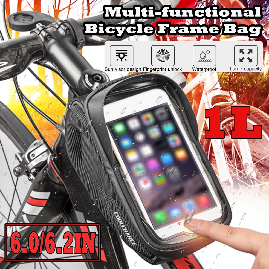 touch screen bike bag